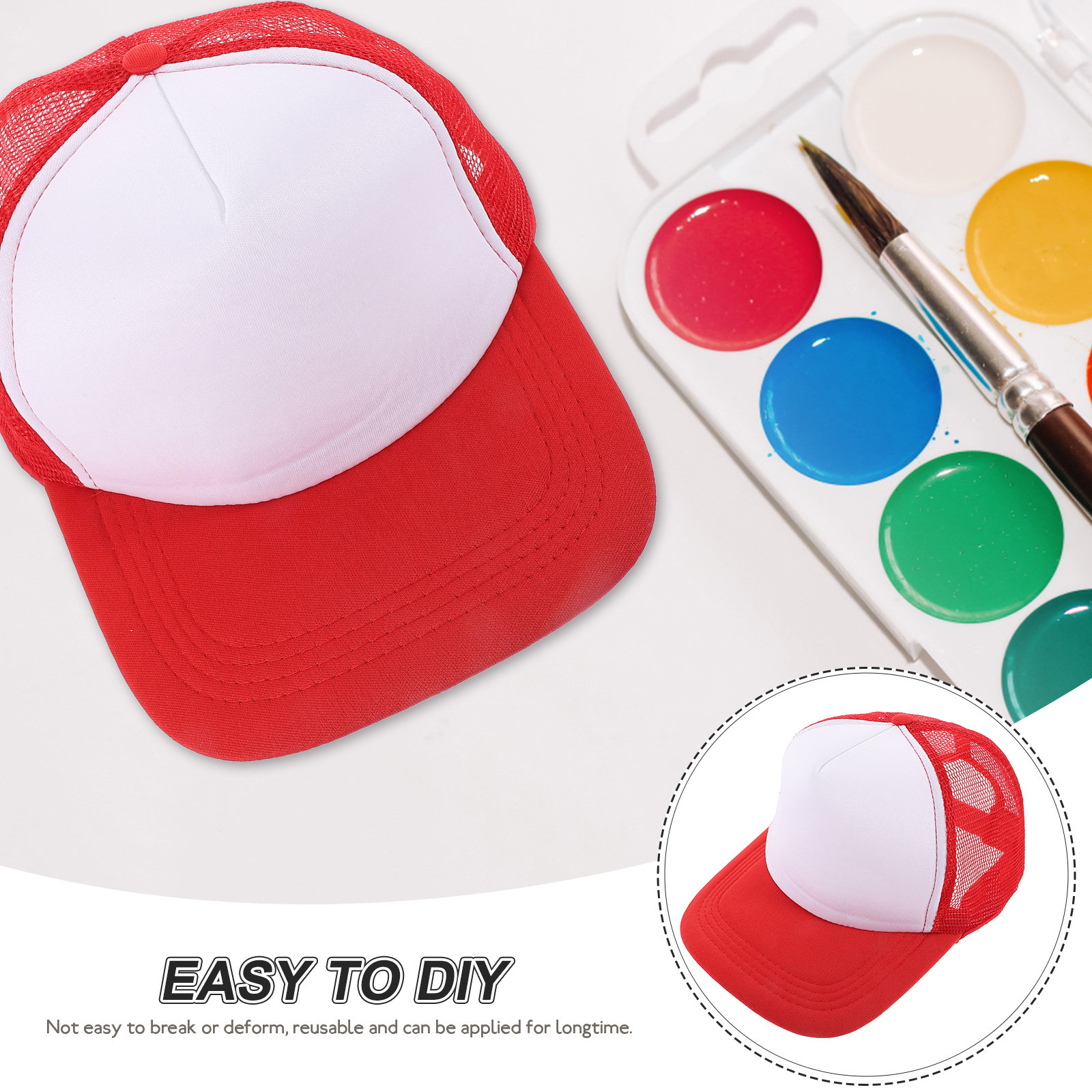 10Pcs Blank Heat Transfer Hats - огляд і ціна Hat Sublimation Blank